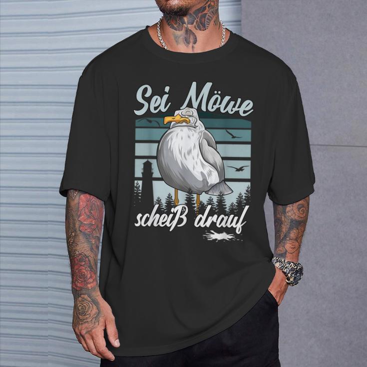 Sei Möwe Scheid Drauf North German Seagulls T-Shirt Geschenke für Ihn