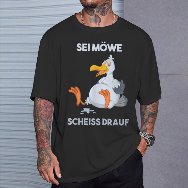 Sei Wie Eine Möwe Sei Wie Eine Möwe German Lang S T-Shirt Geschenke für Ihn