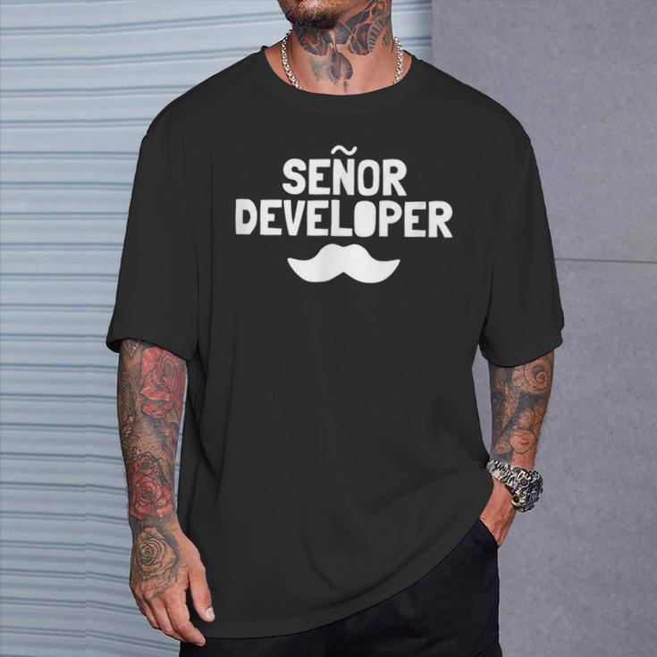 Senor Developer Coder Programmer Nerd T-Shirt Geschenke für Ihn