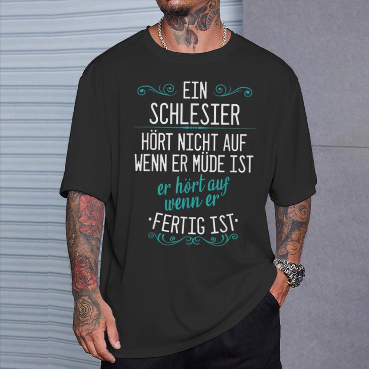 Silesia Schlesier Germany Poland Slogan T-Shirt Geschenke für Ihn