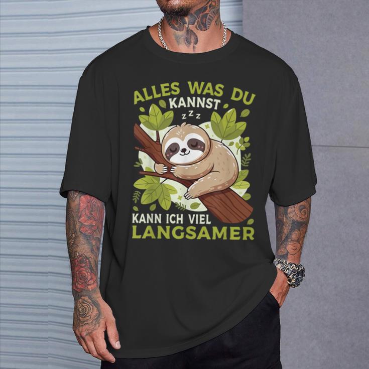 Sloth Sleep Alles Was Du Kannst Sloth T-Shirt Geschenke für Ihn