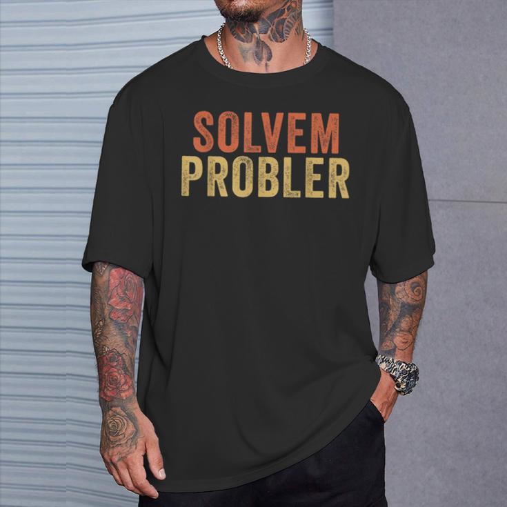 Solvem Probler Problem Solverintage Distressed T-Shirt Geschenke für Ihn