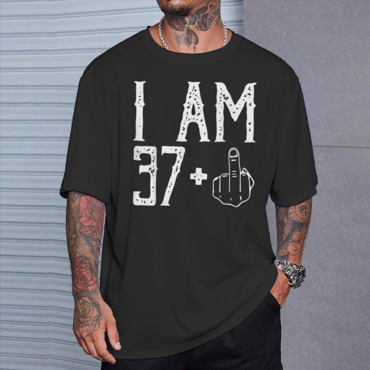 Soy 37 Plus Dedo Medio Im 37 Más 1 Dedo Medio Es Camiseta unisex Regalos para él