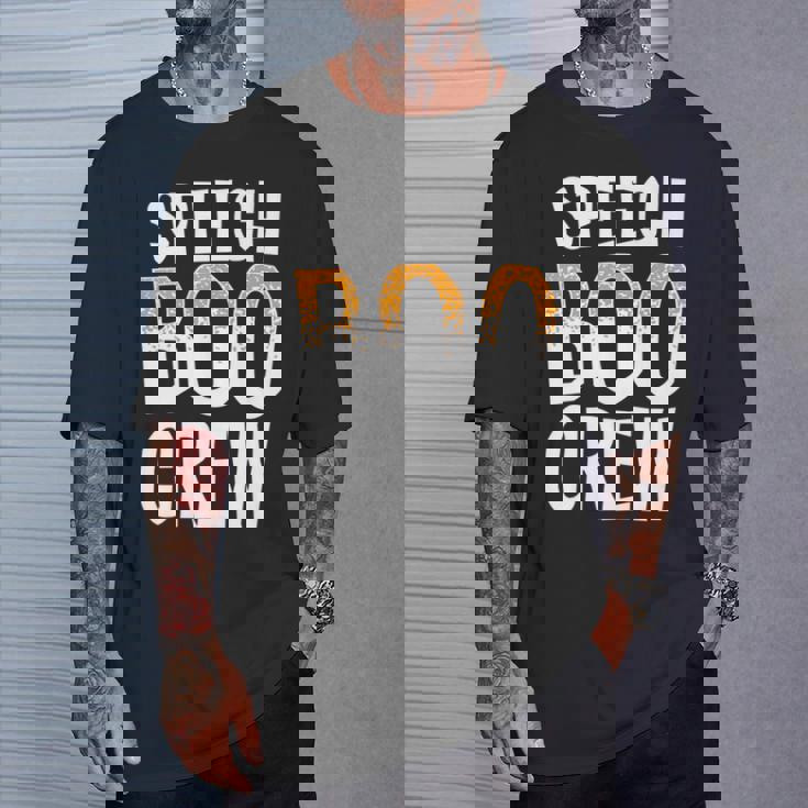 Speech Boo Crew Teacher Language Pathologist Halloween Premium T-Shirt Gifts for Him