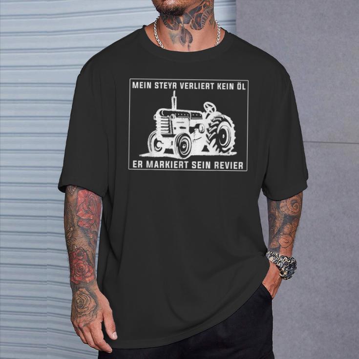 Steyr Oldtimer Traktor Fan T-Shirt Geschenke für Ihn