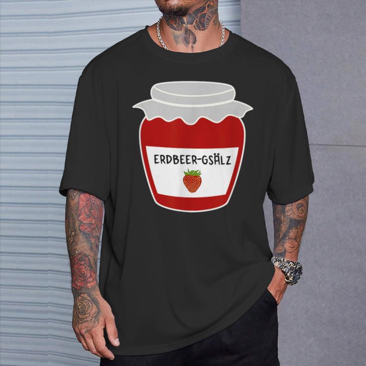 With Strawberry Gsälz Strawberrmmarmalade Swabian Schwoba Schwaben T-Shirt Geschenke für Ihn