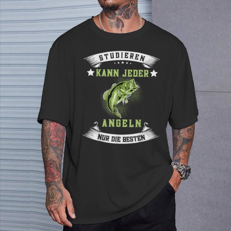 Studierenkann Jeder Angel Nur Die Besten Angler T-Shirt Geschenke für Ihn