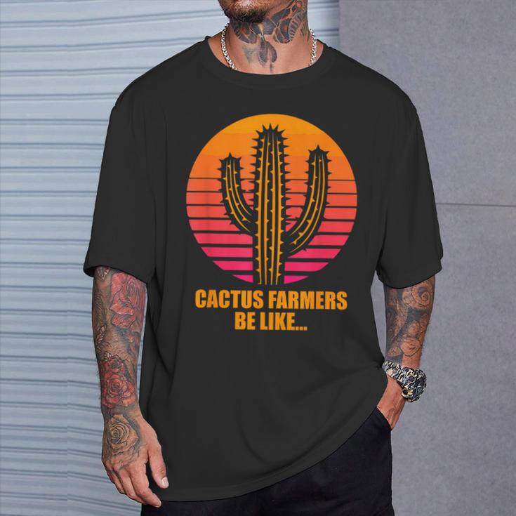 Suculentas Jardin Jardinero Flora Desierto Cactus Camiseta unisex Regalos para él