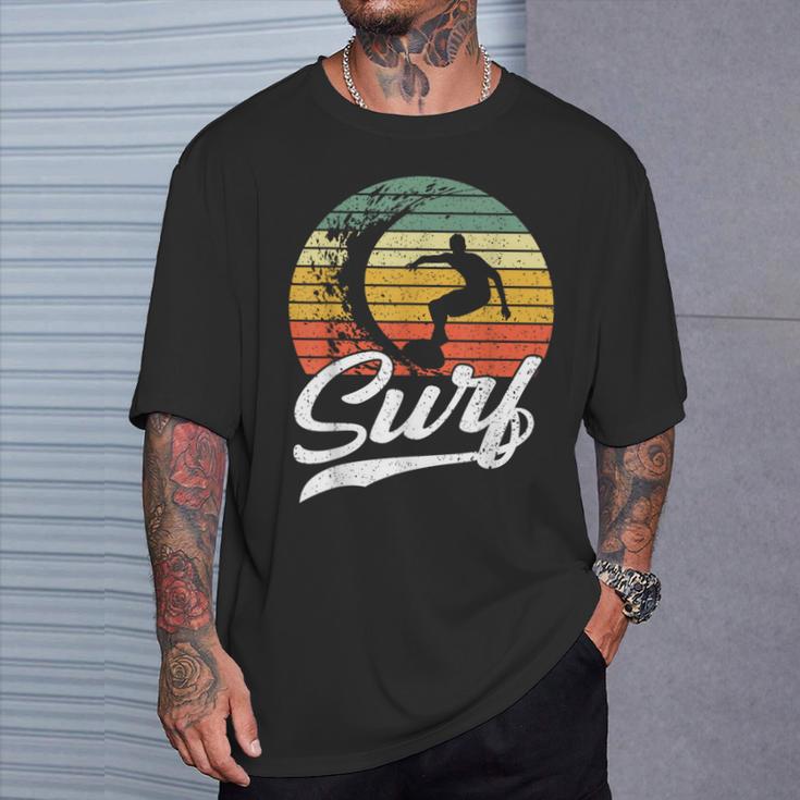 Surfer Surfintage Surfing Retro Surf T-Shirt Geschenke für Ihn