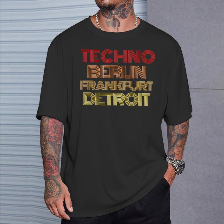 Synthesizer Techno Berlin Frankfurt Detroit Analog T-Shirt Geschenke für Ihn