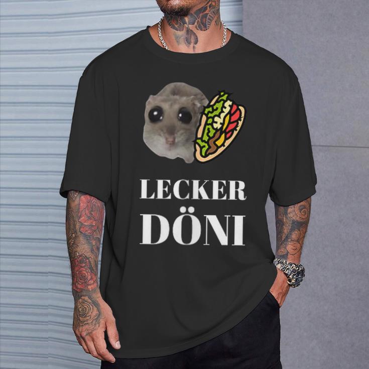 Tasty Döni Sad Hamster Meme T-Shirt Geschenke für Ihn