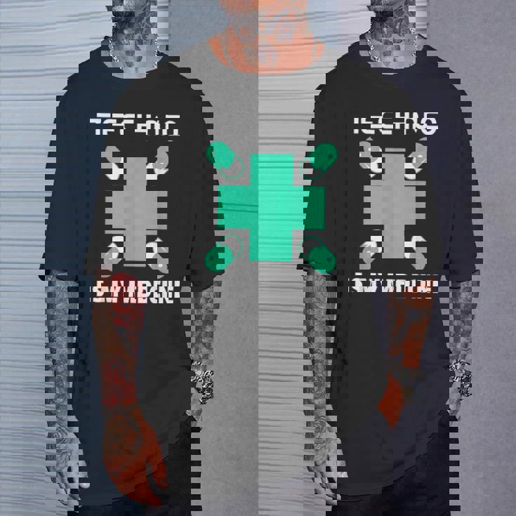 Techno Is My Medicine Maglietta Regalos para él