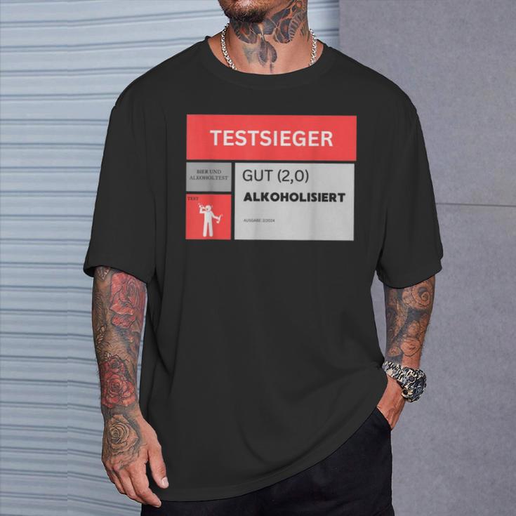 Test Winner Gut Alcoholisiert T-Shirt Geschenke für Ihn