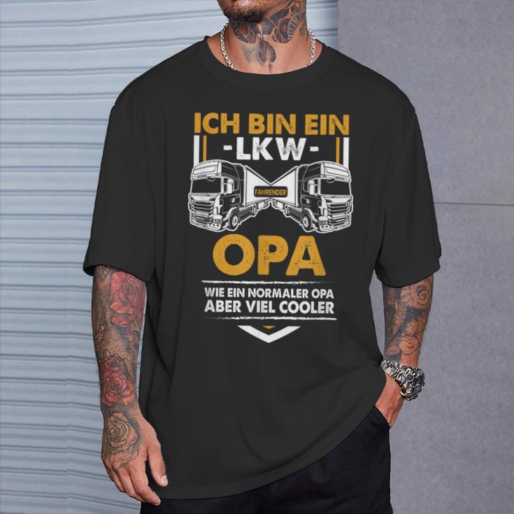 Truck Grandpa Trucker Truck Driver Transporter T-Shirt Geschenke für Ihn