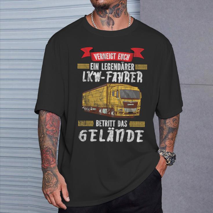 Trucker A Legendary Truck Driver Betritt Das Gelände Truck T-Shirt Geschenke für Ihn