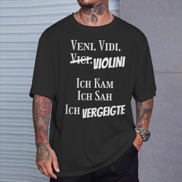 Veniidiiolini Latin Philosophy T-Shirt Geschenke für Ihn