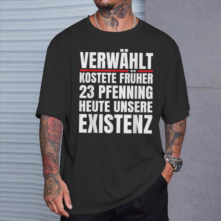 Verwählt Kostete Früher Heute Unsere Existenz Anti Ampel German T-Shirt Geschenke für Ihn