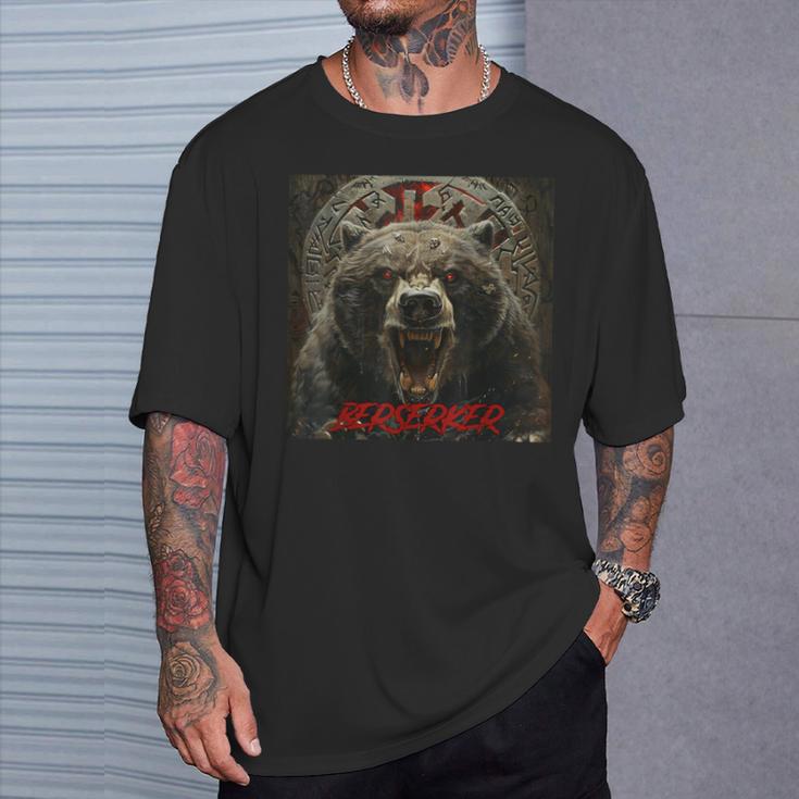 Vikingalhalla Berserker Bearikingsegvisir T-Shirt Geschenke für Ihn