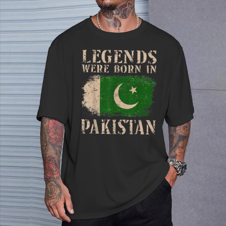 Vintage Pakistan Flag S T-Shirt Geschenke für Ihn