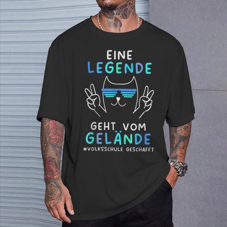 Volksschule 2024 Eine Legende Gehtom Gelände T-Shirt Geschenke für Ihn