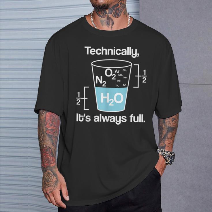 Volles Glas Chemie T-Shirt Geschenke für Ihn