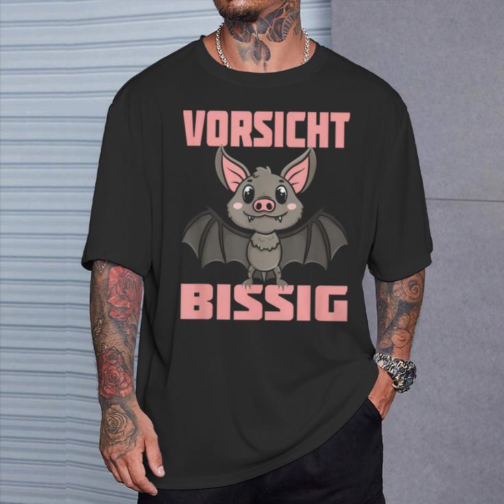 Vorsicht Bissig I Children'sampire Bat Iampire Th T-Shirt Geschenke für Ihn