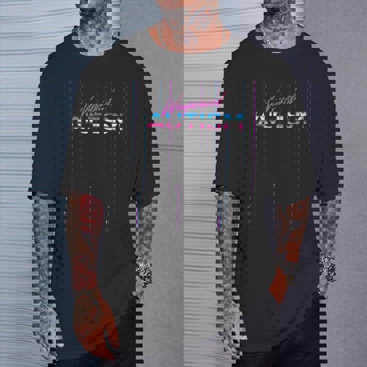Weaponized Autism Disco Style 80S Aesthetic Meme T-Shirt Gifts for Him