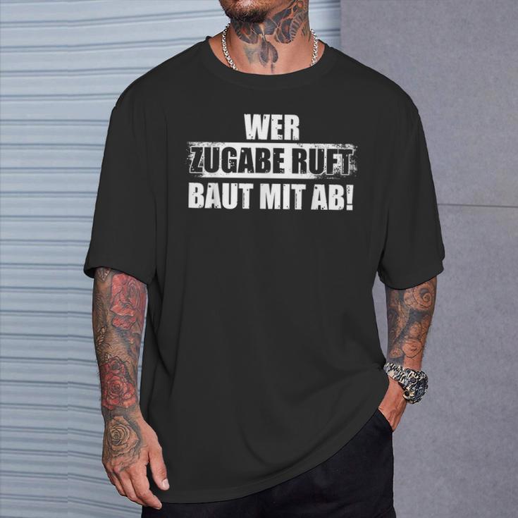 Wer Zugabe Ruft Tonmeister Sound Engineer T-Shirt Geschenke für Ihn