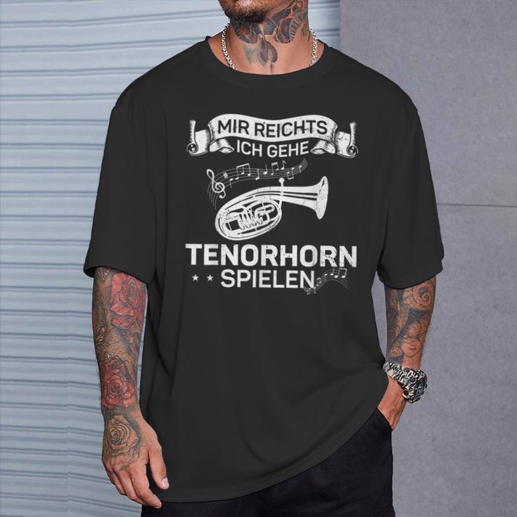 Wind Instrument Mir Reichts Ich Gehe Tenor Horn T-Shirt Geschenke für Ihn