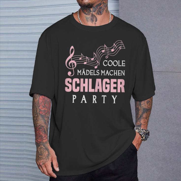 Women's Schlager Hit Party Music Hit Music Quote T-Shirt Geschenke für Ihn