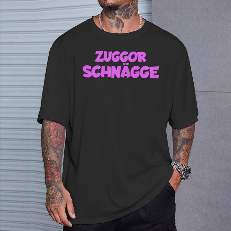 Women's With Zuggorschnägge Zuggorschnägge Motif T-Shirt Geschenke für Ihn