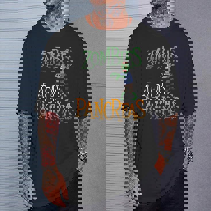 Zombies Comió Mi Páncreas T1d Diabetic Diabetes Conciencia Camiseta unisex Regalos para él