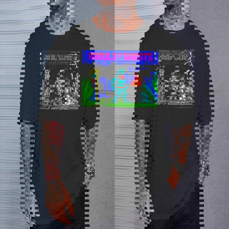 Zx Spectrum Ghost Ghouls Goblin 8 Bit Anni '80 Maglietta Regalos para él
