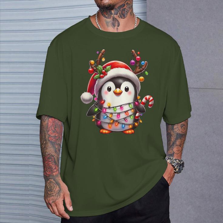 Christmas Children Cute Penguin Xmas T-Shirt Geschenke für Ihn