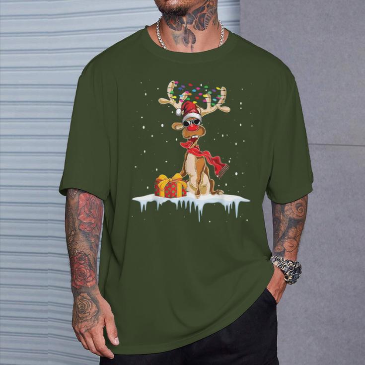 Christmas Women's For Him Reindeer T-Shirt Geschenke für Ihn