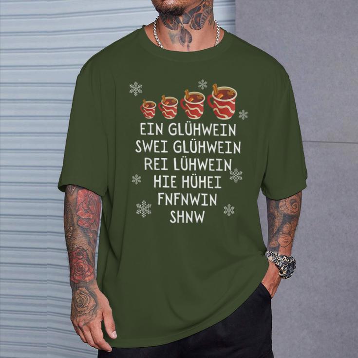 Ein Glühwein Swei Glühwein Christmas Market T-Shirt Geschenke für Ihn