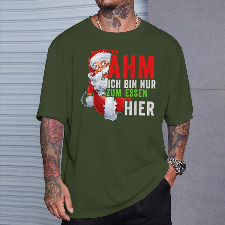 Ich Bin Nur Zum Essen Hier Christmas Women T-Shirt Geschenke für Ihn