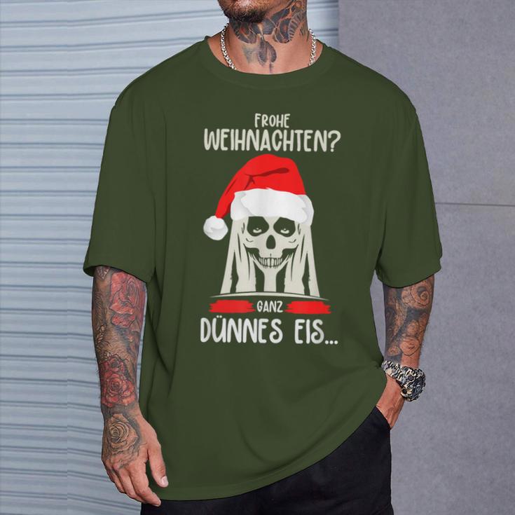 Merry Christmas Ganz Dünnes Eis Ich Hasse Weihnachten S T-Shirt Geschenke für Ihn