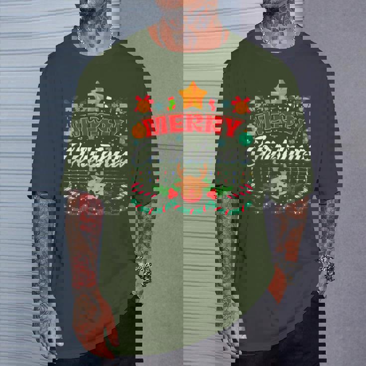 Merry Christmas Reindeer Family Merry Christmas Xmas T-Shirt Gifts for Him Merry Christmas Reindeer Family Merry Christmas Xmas T-Shirt Gifts for Him