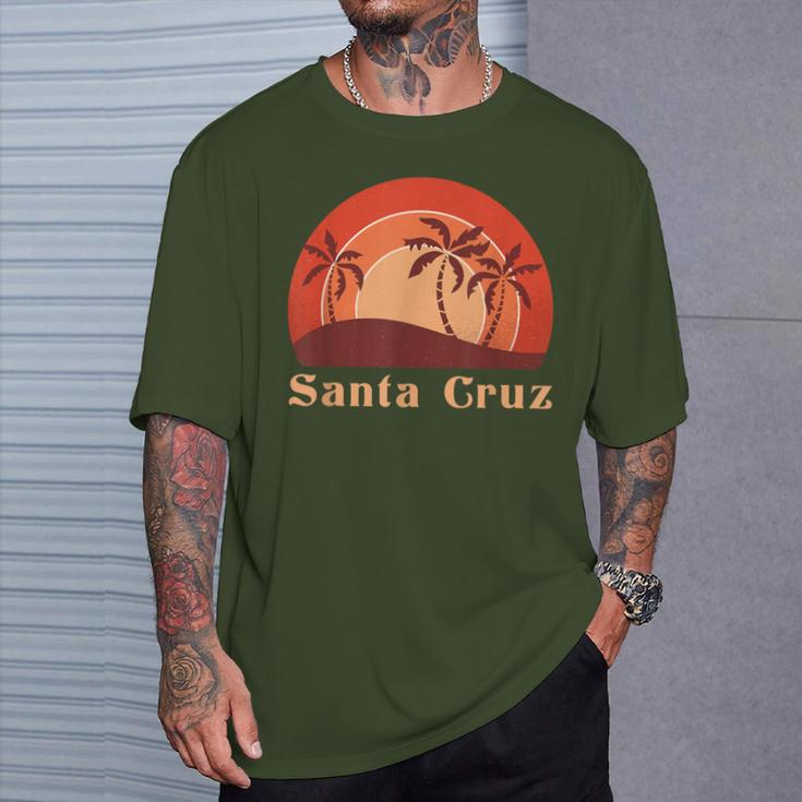 Santa Cruz Ca California 70S 80S Retrointage T-Shirt Geschenke für Ihn