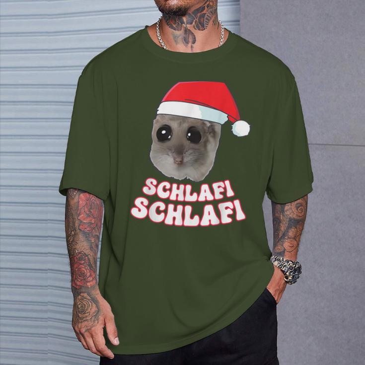 Schlafi Schlafi Hamster Hamstie Christmas Sleep T-Shirt Geschenke für Ihn