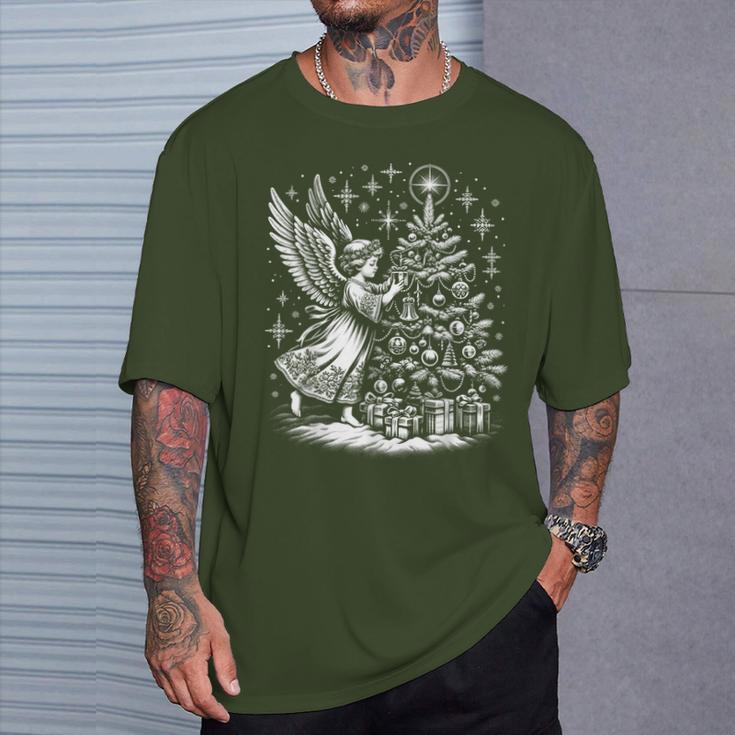 Vintage 1950S Christkind Christmas Angel Retro & T-Shirt Geschenke für Ihn