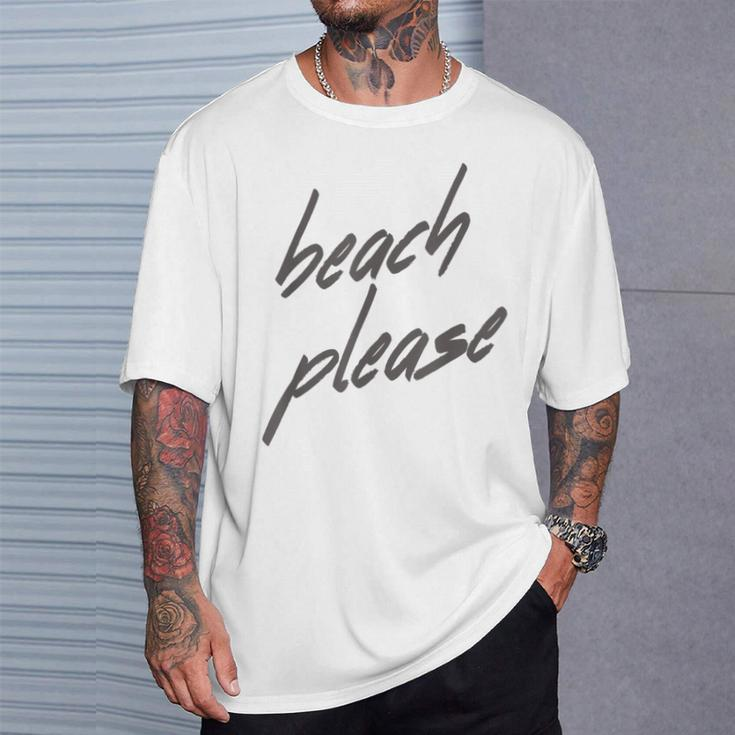 Beach Please Cute Summer Vacation Holiday T-Shirt Gifts for Him