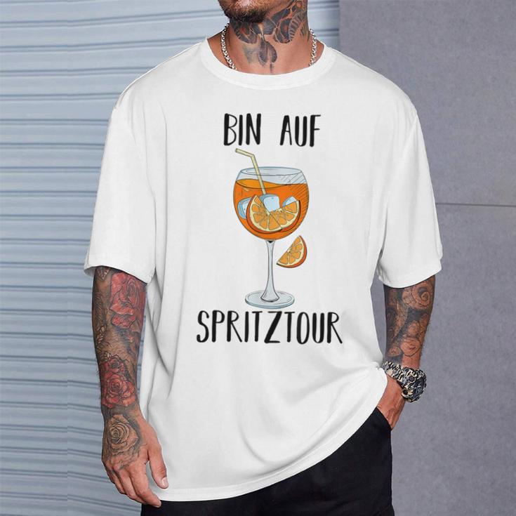 Bin Auf Spritztour Jga Hen Party Spritz S T-Shirt Geschenke für Ihn