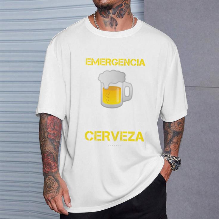 Cerveza Manga Larga Hombre En Caso De Emergencia Manga Larga Camiseta unisex Regalos para él