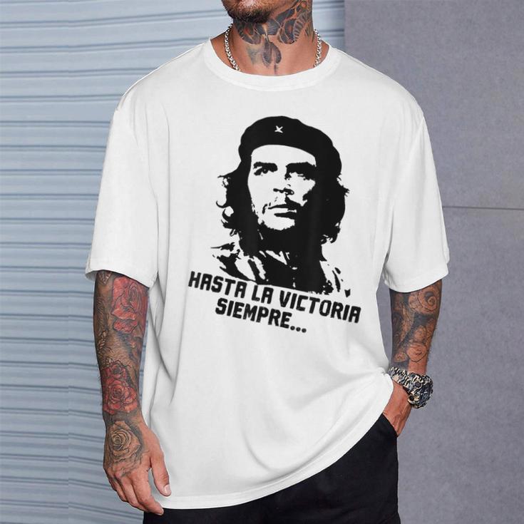 Che Guevara Cuban Revolution Hasta Laictoria Siempre Red T-Shirt Geschenke für Ihn