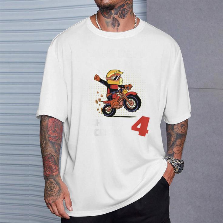 Children's 4Th Birthday Aus Dem Weg Ich Bin Schon 4 Jahre Motorcycle T-Shirt Geschenke für Ihn