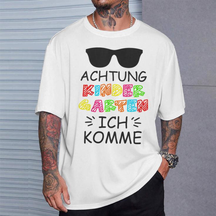 Children's Attention Kindergarten Ich Komme 1St Tag Kita T-Shirt Geschenke für Ihn