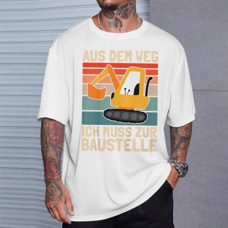 Children's Aus Dem Weg Ich Muss Zur Bausite Boys' Digger T-Shirt Geschenke für Ihn