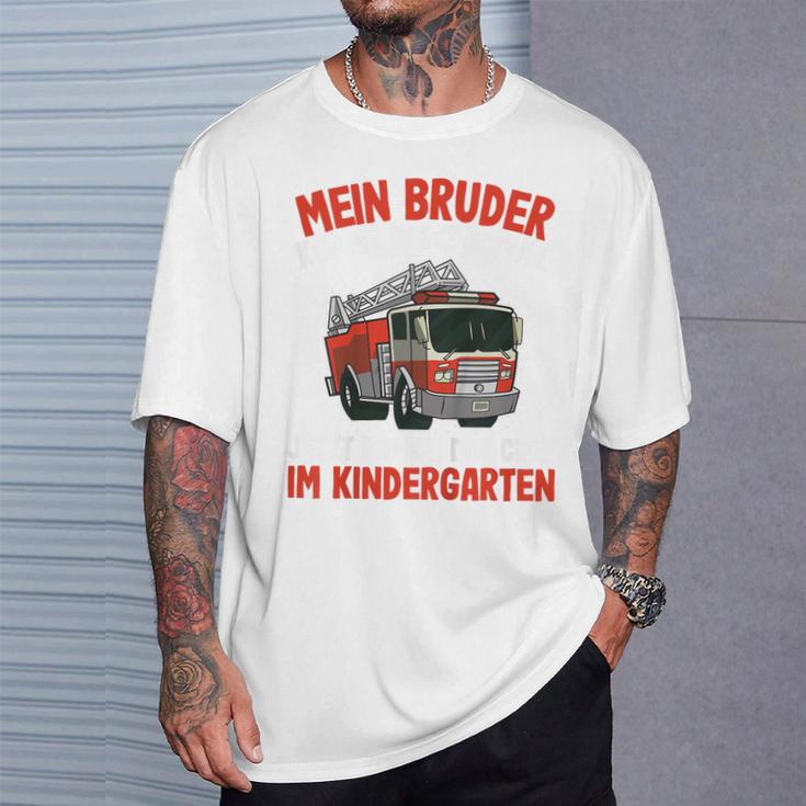 Children's Boys Fire Brigade Mein Bruder Kommt In Die Schule 80 T-Shirt Geschenke für Ihn